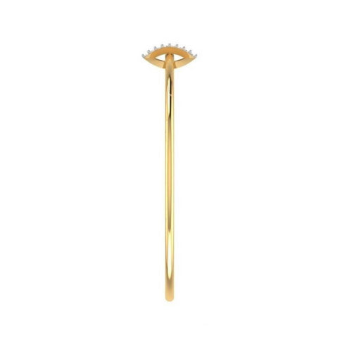Durga Diya Diamond Bangle Bracelet